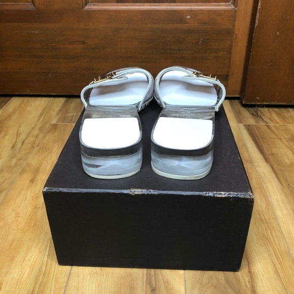 Used White/Transparent Louis Vuitton Sandals - Picture 3 of 6